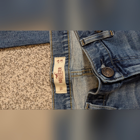 Men's Hollister Slim Straight Epic Flex Jeans. Light Wash. Size is W34 L… - Picture 5 of 12